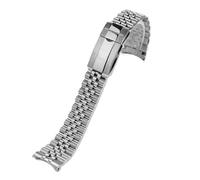 NRERDMT Watchband Compatible With Rolex Sub GMT Yacht Daytona Fine-Tuning Pull Button Clasp Luxury Mod Parts Replacement Compatible With Jubilee Strap 20mm(20mm)