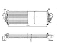 NRF 309074 Intercooler, charger for JEEP