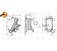 NRF 31357 Engine oil cooler