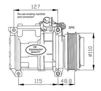 NRF 32048 Air conditioning compressor