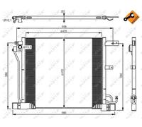 CONDENSER AIR CONDITIONING 350040 FOR NISSAN MR16DDT 1.6L 4cyl JUKE