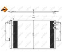 NRF 350041 Air conditioning condenser