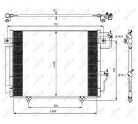 NRF 350049 Air conditioning condenser