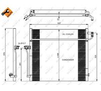 NRF 350080 Air conditioning condenser
