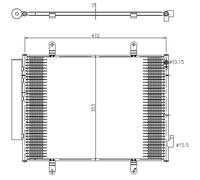 NRF 350371 Air conditioning condenser