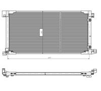 NRF 350449 Condenser, air conditioning for TOYOTA