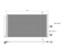 NRF 350450 Air conditioning condenser