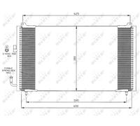 NRF 35378 Air conditioning condenser