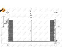 NRF 35380 Air conditioning condenser
