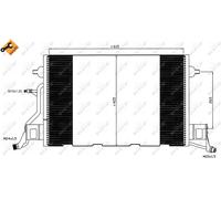 NRF 35564 Condenser, air conditioning for AUDI