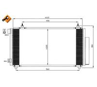 NRF 35576 Condenser, air conditioning for TOYOTA