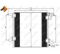 NRF Air Conditioning Condenser 35579 for Mercedes-Benz M 111.977 2.3L 4-cyl M-Class