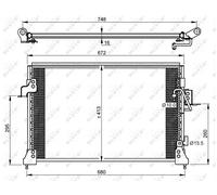 Genuine NRF Condenser for Land Rover Discovery 35D/56D/94D 4.0 (11/98-06/04)