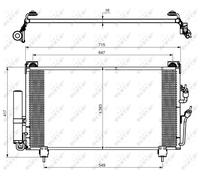 NRF 35755 Air conditioning condenser
