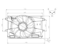 Radiator Fan fits OPEL ASTRA K 1.4 2015 on 6-Speed Manual Transmission Cooling