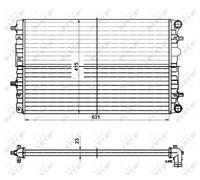NRF 50141 Engine radiator