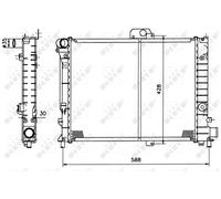 NRF 504140 Engine radiator