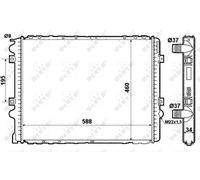 NRF 509710 Engine radiator