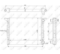 NRF 519523 Engine radiator
