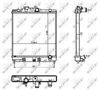 NRF 526356 Engine radiator