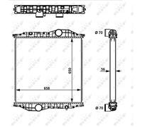 FOR MERCEDES-BENZ ECONIC RADIATORS 529710