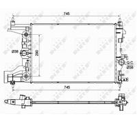 NRF 53122 Engine radiator