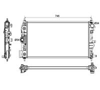 NRF 53131 Engine radiator