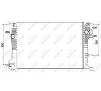 NRF 53136 Engine radiator