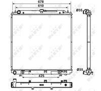 NRF 53179 Engine radiator