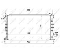 NRF 53189 Engine radiator