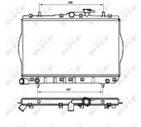 NRF 53262 Engine radiator