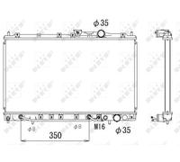 NRF 53283 Radiator, engine cooling for MITSUBISHI