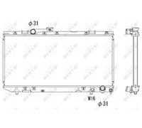NRF 53308 Radiator, engine cooling for TOYOTA