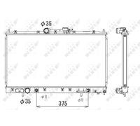 NRF 53313 Engine radiator