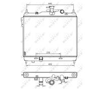 NRF 53360 Engine radiator