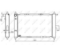 NRF 53375 Engine radiator