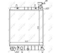 NRF 53376 Radiator, engine cooling for HYUNDAI