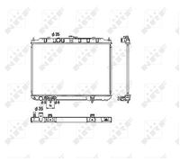 NRF Engine Cooling Radiator For Nissan X-trail 2001-2013 2.0 2.5 53453