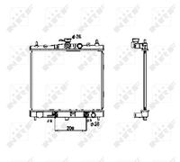 NRF 53477 Cooler, drive battery for NISSAN