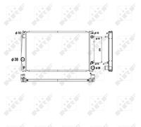 NRF 53590 Radiator, engine cooling for TOYOTA