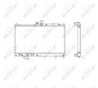 NRF 53591 Engine radiator