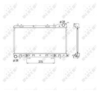 NRF 53596 Engine radiator