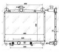 NRF 53599 Cooler, drive battery for TOYOTA