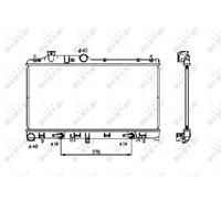 NRF 53700 Engine radiator