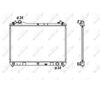 NRF 53703 Engine radiator
