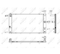 NRF 53747 Engine radiator