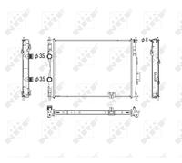NRF 53755 Engine radiator