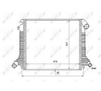 Engine Cooling Radiator Fits MERCEDES-BENZ 53855 NRF