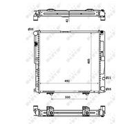 NRF 53876 Engine radiator