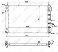 NRF 53903 Engine radiator